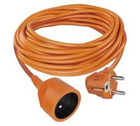 EMOS - Rallonge IP20 10m - 1 Prise française - 230 V, 16 A, 3680 W - Isolation PVC de Haute qualité - H05VV-F3G 1,5 mm² - Protection renforcée Contre Les Contacts - pour l'intérieur - Orange