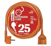 EMOS rallonge IP20 25 m, 1 Prise française, intérieur, 16 A 3680 W