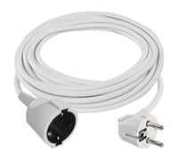EMOS - Rallonge IP20 7 m - 1 Prise Schuko - 250 V, 16 A, 3680 W - Isolation PVC de Haute qualité - H05VV-F3G 1,5 mm² - Protection renforcée Contre Les Contacts - pour l'intérieur - Blanc