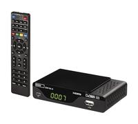 EMOS Récepteur DVB-T2 H.265 HEVC HD avec USB, HDMI, connexion péritel et coaxial, télécommande et capteur infrarouge, PVR, lecteur multimédia et fonction EPG, 1080p