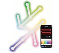 EMOS - Smart RGBIC Applique murale de jeu avec application, 9 + 9 segments - Éclairage modulaire - 16 millions de couleurs, synchronisation de la musique, commande vocale - Lumière d'ambiance WiFi 2,4