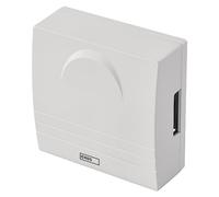 EMOS Sonnette de porte à 2 fils - Carillon de porte classique - Blanc - 1 mélodie Ding-Dong - Volume 85 dB - Avec fil - Montage mural - Carré - 230 V