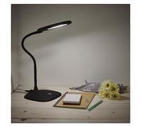 EMOS Stella Lampe de table LED à intensité variable 6,5 W, luminosité max. 400 lm, couleur de la lumière 4000 K, bras flexible, câble d'alimentation de 1,7 m avec adaptateur EURO, IRC > 80, durée