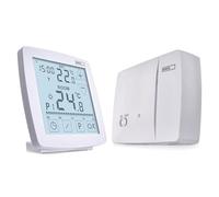 EMOS - Thermostat d'ambiance numérique avec OpenTherm - Programmable - Unité de Commande Portable avec Commande Tactile - Systèmes de Chauffage/Refroidissement - Réglage de la température 7-30 °C