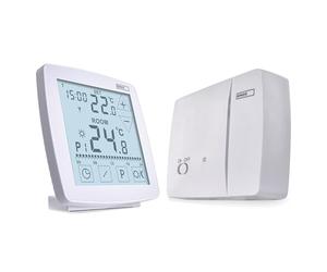 EMOS - Thermostat d'ambiance numérique avec OpenTherm - Programmable - Unité de Commande Portable avec Commande Tactile - Systèmes de Chauffage/Refroidissement - Réglage de la température 7-30 °C