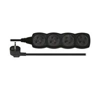 EMOS - Unité de distribution d'alimentation - 250 V - connecteurs de sortie : 4 - 3 m cordon - noir