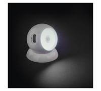 EMOS - Veilleuse LED avec capteur - LED COB en blanc froid, à piles (3 x AAA) - Support magnétique pour un alignement facile - 3 modes : AUTO/ON/OFF - Portée de 15 m, durée d'éclairage de 30 s - Blanc