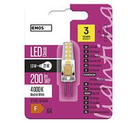 Emos ZQ8621 A++ Ampoule LED en verre transparent 2 W G4 classique Jc neutre 1,7 m x 5,1 cm
