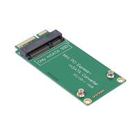 Emoshayoga Adaptateur de Carte MSATA SSD vers Mini PCIE Riser, Convertisseur Vert Plug and Play pour Ordinateur Portable, Matériau ABS