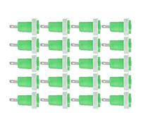 Emoshayoga Adaptateur de Poste de Liaison de Connecteur de Fiche Banane de 4mm, 20 Pièces, Installation Facile pour les Projets électriques de Bricolage (Vert)