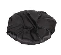 Emoshayoga Bonnets de Douche à Large Bord, Noir, Taille 40 Cm | Matériau CPE confortable, blocage efficace de la lumière, pour dormir et plus encore