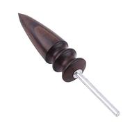 Emoshayoga Cuirs Outil Pointe de Polissage des Bords en Cuir, Bordure en Cuir, Polisseur de Bordure en Cuir, Outil en Bois Noir, S