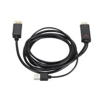 Emoshayoga Interface Multimédia 4K HD vers Adaptateur DisplayPort Professionnel Plug and Play pour Les Jeux et Le Streaming 5,9 Pieds