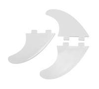 Emoshayoga Jeu D'ailerons de Propulseur de Planche de Surf, Facile à Installer, Matériau PVC Durable pour Longboards et Shortboards, 3 Pièces