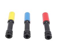 Emoshayoga Jeu de Douilles Profondes à Impact, Protecteur de Roue à Paroi Fine 1/2 Pouces Extra Long pour un Accès Facile aux Attaches de Moyeu de Roue, 3 Pièces Colorées