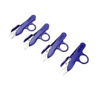 Emoshayoga Mini Ciseaux à Coudre 4 Pièces Cisailles à Fil Compactes à Ressort pour la Couture et le Quilting en Acier Inoxydable 4,7x2 Pouces