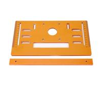 Emoshayoga Plaque de Base pour Machine de Découpe, Planche à Découper Compacte Plate à 90° et Coudée à 45°, en Plastique Technique, 28 X 15 Cm pour les Menuisiers Bricoleurs