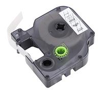 Emoshayoga Ruban d'étiquettes pour papier d'impression DYMO D1 12 mm Noir sur fond transparent 45010 Fournitures de bureau