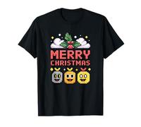 Émoticônes de Noël rétro Pixels T-Shirt