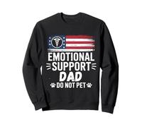 Emotion Support Dad Do Not Pet Humour Funny Men Sweatshirt