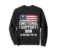 Emotion Support Son Do Not Pet Humour Funny Humour Men Sweatshirt