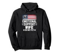 Emotion Support Wife Do Not Pet Humour Funny Men Sweat à Capuche