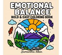 Emotional Balance | Bold & Easy Coloring Book for Adults and Teens: 40 Relaxing Minimal Line Art Designs Featuring Landscapes for Stress Relief