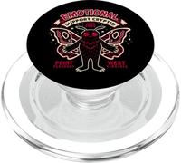 Emotional Cryptid Support - Humour Noir Amusant Mothman PopSockets PopGrip pour MagSafe