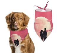 Emotional Imagery Bandana triangulaire pour chien en polyester lavable Bavoirs mignons pour animaux de compagnie pour chiens de taille moyenne et grande taille chiots et chats