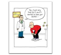 Emotional Rescue Carte d'anniversaire pour homme, carte d'anniversaire amusante pour lui, carte d'anniversaire humoristique pour un homme, médecin avec Norbert Bending Over