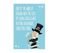 Emotional Rescue Carte de Noël humoristique Scrooge, 17,6 x 12,4 cm, multicolore