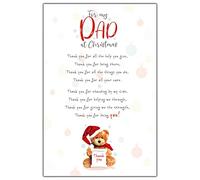 Emotional Rescue Carte de Noël pour papa - Jolie carte de Noël pour papa - Carte de Noël pour papa - Carte de Noël pour papa