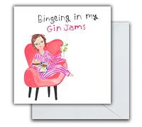 Emotional Rescue Carte de vœux humoristique Gin Jams, Carte d'Anniversaire