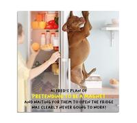 Emotional Rescue Carte de vœux vierge avec photo ouverte - « Aimant » - Chien gourmand - De la gamme Virtual Safari - Convient pour les anniversaires pour lui/elle