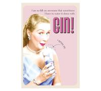 Emotional Rescue Wet Your Whilst, Carte d'anniversaire amusante, ... Sometimes I have to Water It Down With Gin! Carte d'anniversaire générique pour elle