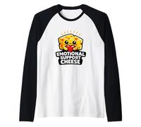 Emotional Support Cheese Fromage Kawaii Humour Gourmand Manche Raglan