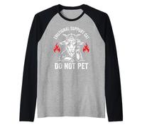 Emotional Support Husband Do Not Pet Funny Goat Lunettes de Soleil Manche Raglan