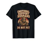 Emotional Support Husband Do Not Pet Vintage Fête des pères T-Shirt