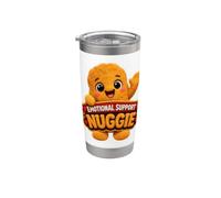 Emotional Support Nuggie Poulet Nugget Nug Pépite de nourriture rapide en peluche Gobelet isotherme en acier inoxydable double paroi