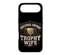 Emotional Support Trophy Wife Funny Sarcastic Vintage Badge Coque pour iPhone Air