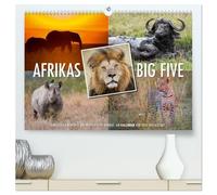 Emotionale Momente: Afrikas Big Five (hochwertiger Premium Wandkalender 2026 DIN A2 quer), Kunstdruck in Hochglanz: Der Traum eines jeden ... Löwe und Leopard vor die Linse zu bekommen.