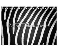 Emotionale Momente: Zebras - black & white. (Tischkalender 2026 DIN A5 quer), CALVENDO Monatskalender: Herrliche Schwarzweiß-Fotos von den wildlebenden Zebras in Afrikas Savanne.