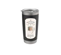 Émotionnellement attaché aux personnages de fiction amateur de livres Gobelet isotherme en acier inoxydable double paroi
