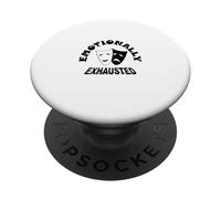 Émotionnellement épuisé PopSockets PopGrip Adhésif