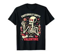 Émotionnellement Vide Still Valentine Squelette Amour Hommes Femmes T-Shirt