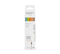 Uni Mitsubishi Pencil – Feutres Emott Pochette de 5 – Pointe fine 0,4 mm – Couleurs naturelles