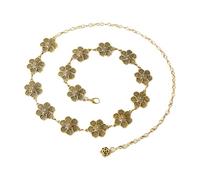 EMOTTOS Ceinture à chaîne Concho pour femme, Chaîne de taille en métal ajustable Western Cowboy Cowgirl pour femmes, Ceintures boho exquises pour jeans robe(7 Style)