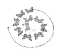 EMOTTOS Ceinture à chaîne Concho pour femme, Chaîne de taille en métal ajustable Western Cowboy Cowgirl pour femmes, Ceintures boho exquises pour jeans robe(7 Style)