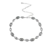 EMOTTOS Ceinture à chaîne Concho pour femme, Chaîne de taille en métal ajustable Western Cowboy Cowgirl pour femmes, Ceintures boho exquises pour jeans robe(F-SILVER)