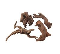 Emours Branches de bois flotté naturel pour décoration de vivarium taille assortie 4 pièces